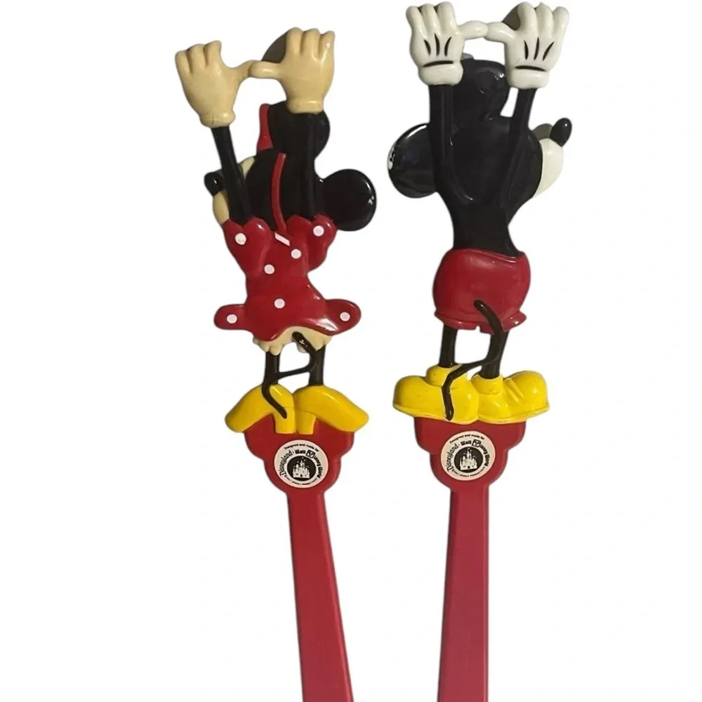 Vintage Mickey/Minnie Mouse Back Scratcher Walt Disney World Souvenir 15.5
